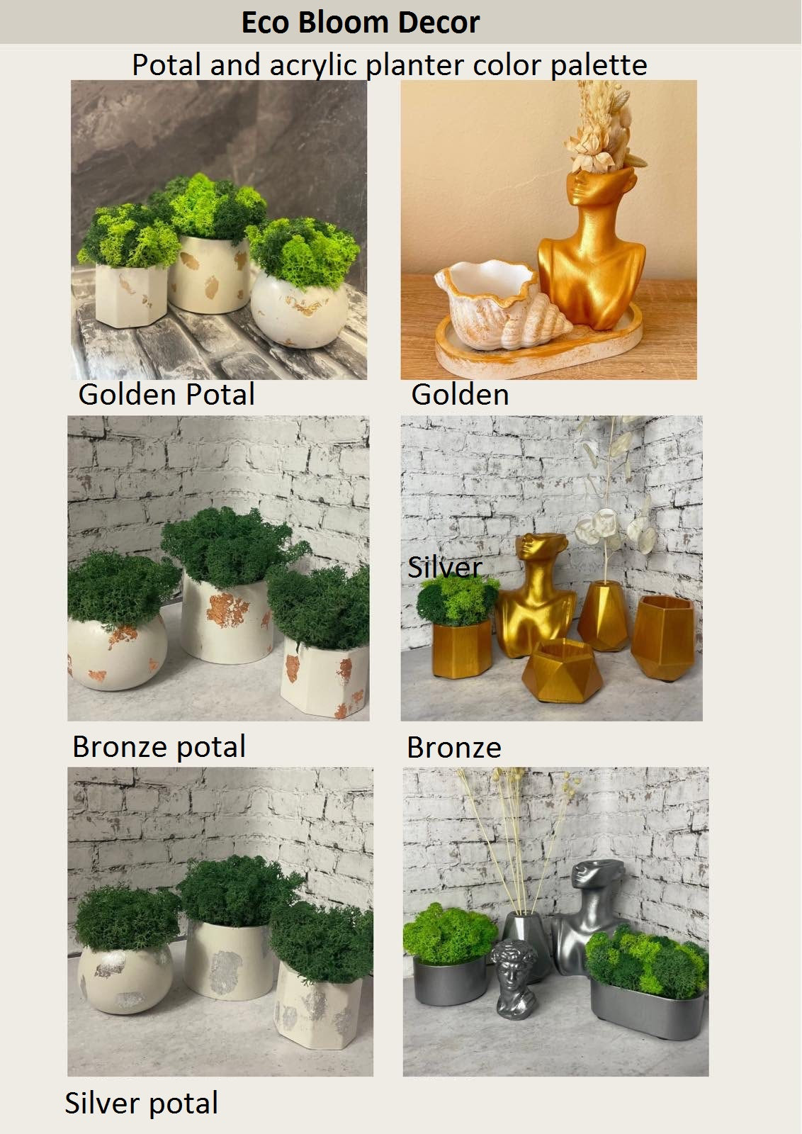 Bust Sculpture Vase — Artistic Gypsum Home Decor