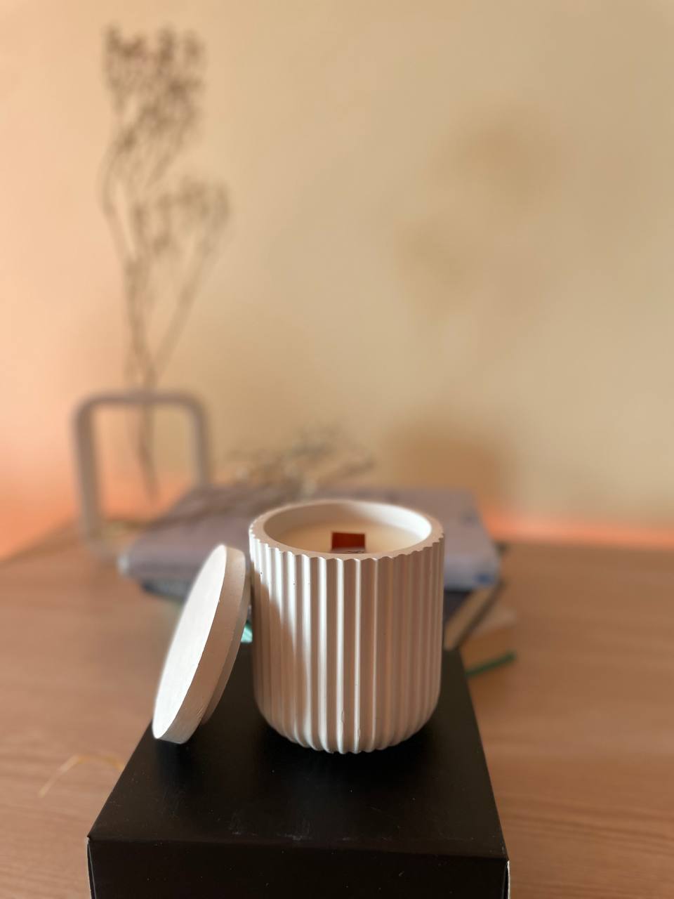 Cup Soy Candle – Minimal Gypsum Jar
