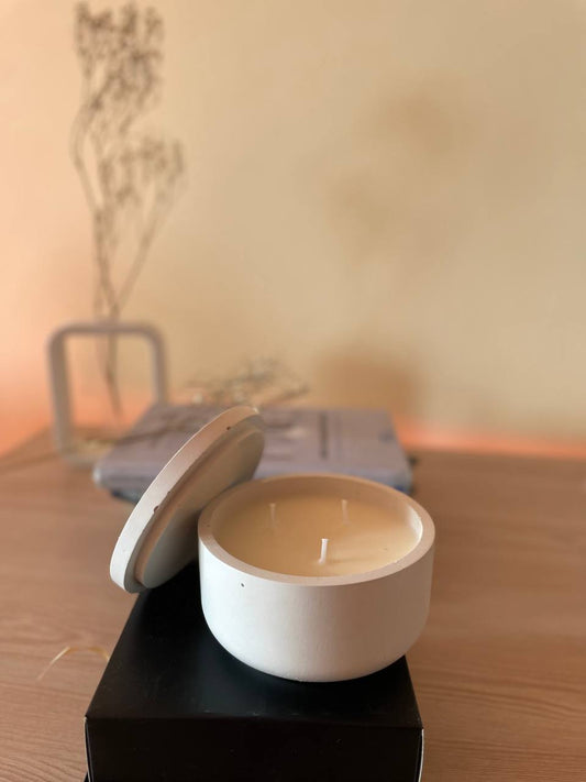 Chest XL Soy Candle in Large Gypsum Vessel
